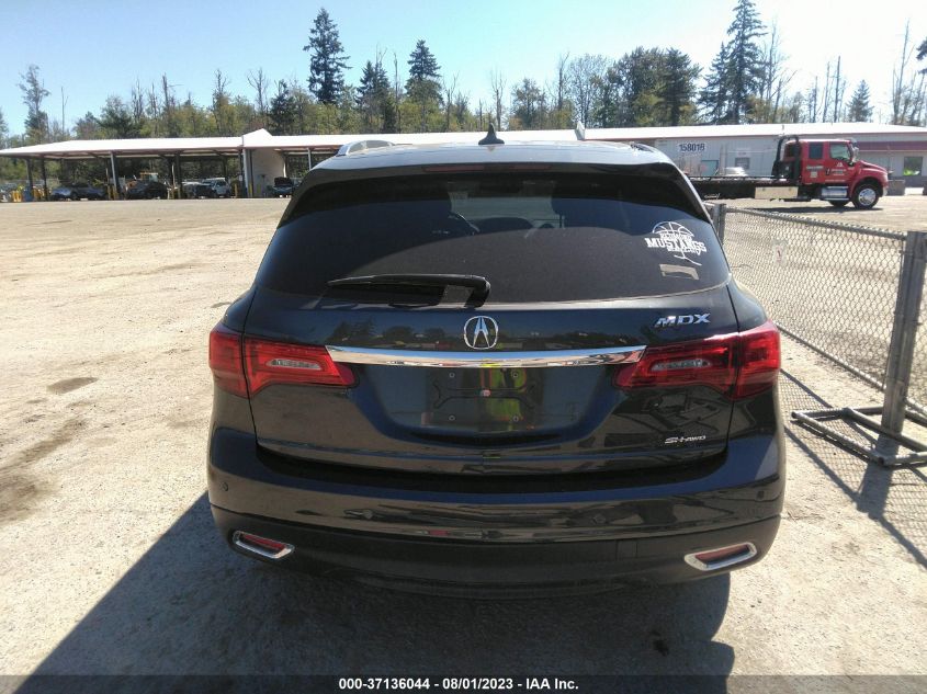 2016 ACURA MDX W/TECH/ENTERTAINMENT/W - 5FRYD4H64GB027400