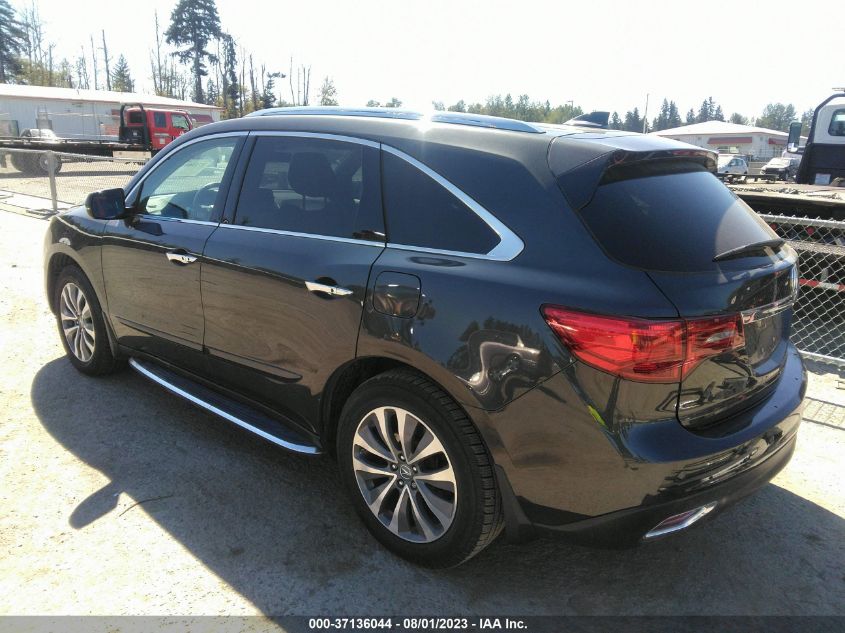 2016 ACURA MDX W/TECH/ENTERTAINMENT/W - 5FRYD4H64GB027400