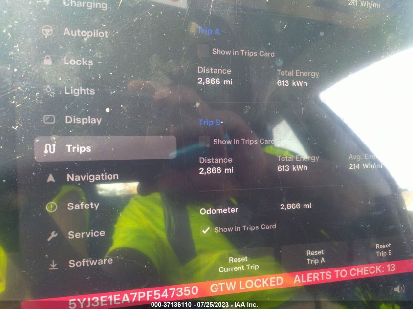 2023 TESLA MODEL 3 - 5YJ3E1EA7PF547350