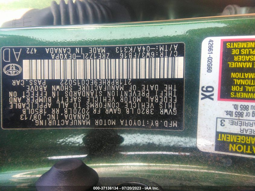 2014 TOYOTA COROLLA - 2T1BPRHE9EC015022