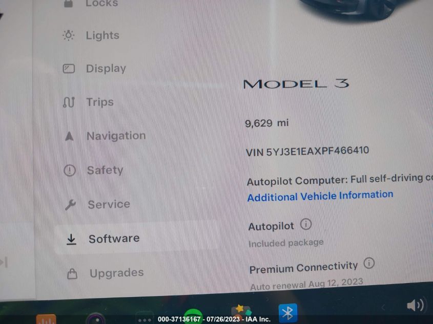 2023 TESLA MODEL 3 - 5YJ3E1EAXPF466410