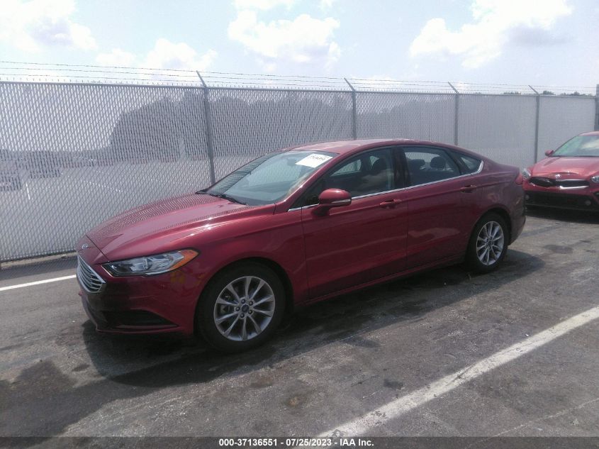 3FA6P0HD6HR365099 2017 FORD FUSION, photo no. 2