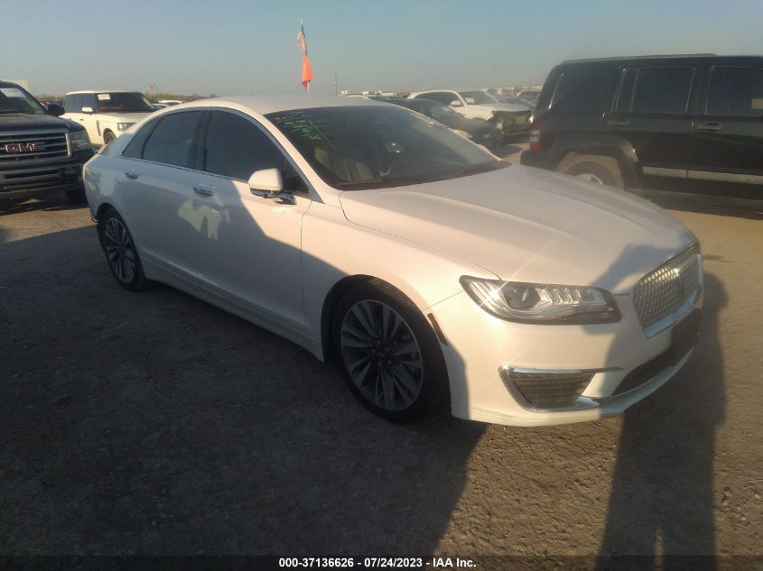 3LN6L5LU9HR646481 LINCOLN MKZ HYBRID SELECT 2017