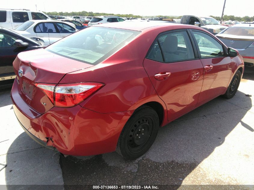 2016 TOYOTA COROLLA LE - 2T1BURHEXGC648785