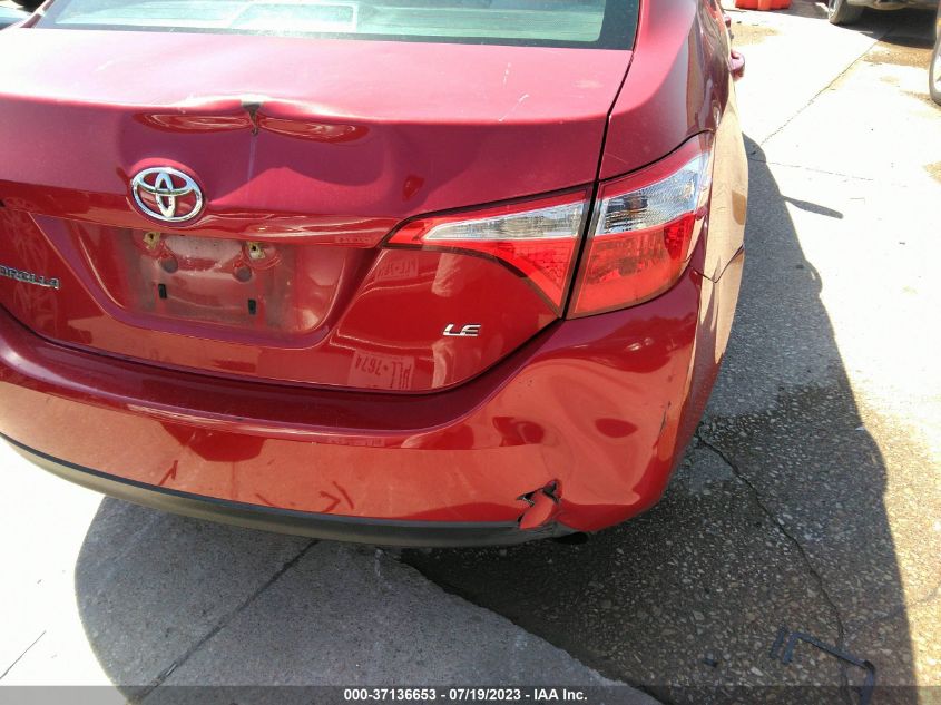 2016 TOYOTA COROLLA LE - 2T1BURHEXGC648785