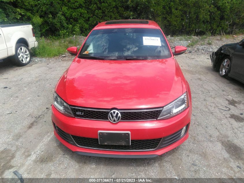 2014 VOLKSWAGEN JETTA SEDAN GLI AUTOBAHN W/NAV - 3VW4T7AJ7EM216843