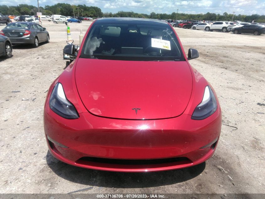 2022 TESLA MODEL Y - 7SAYGDEF4NF457456
