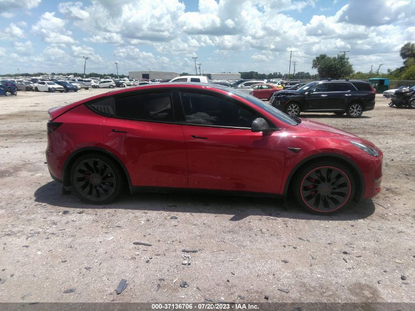 2022 TESLA MODEL Y - 7SAYGDEF4NF457456