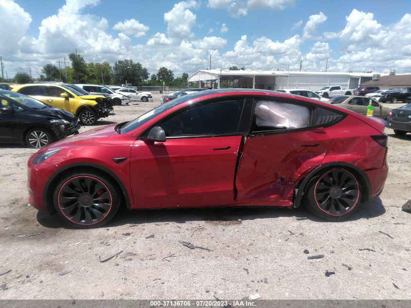 2022 TESLA MODEL Y - 7SAYGDEF4NF457456