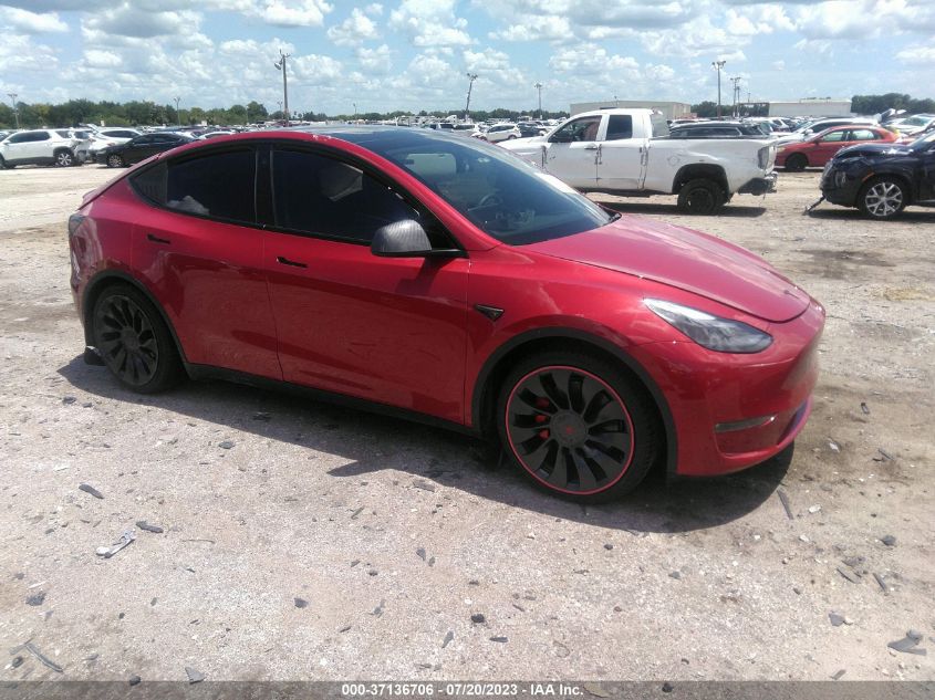 2022 TESLA MODEL Y - 7SAYGDEF4NF457456