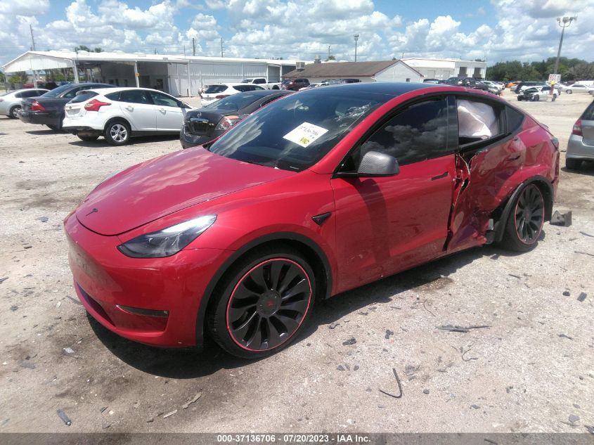 2022 TESLA MODEL Y - 7SAYGDEF4NF457456