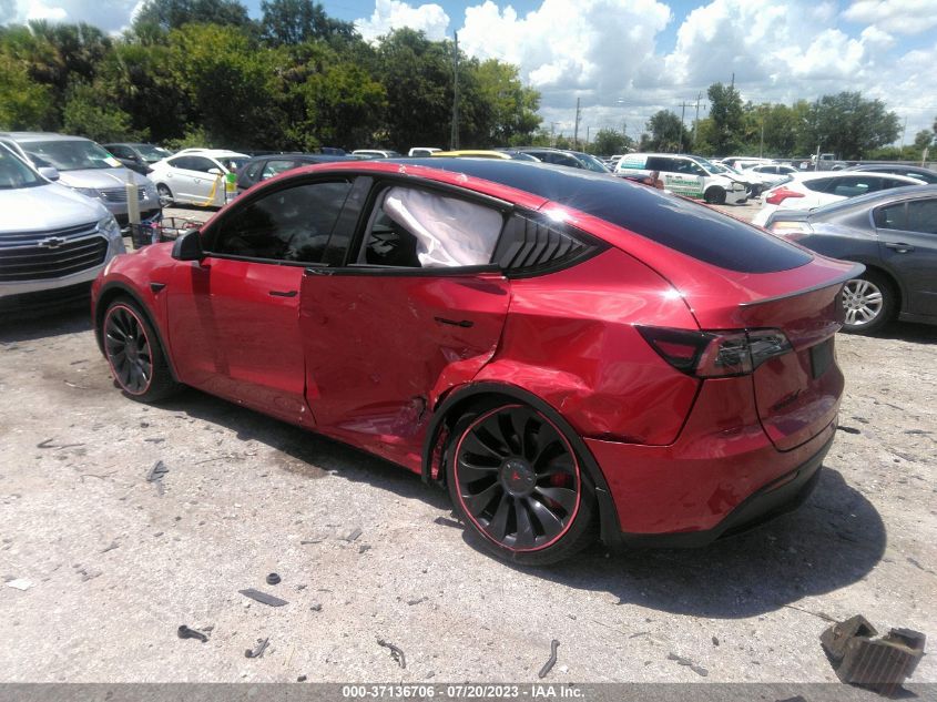 2022 TESLA MODEL Y - 7SAYGDEF4NF457456