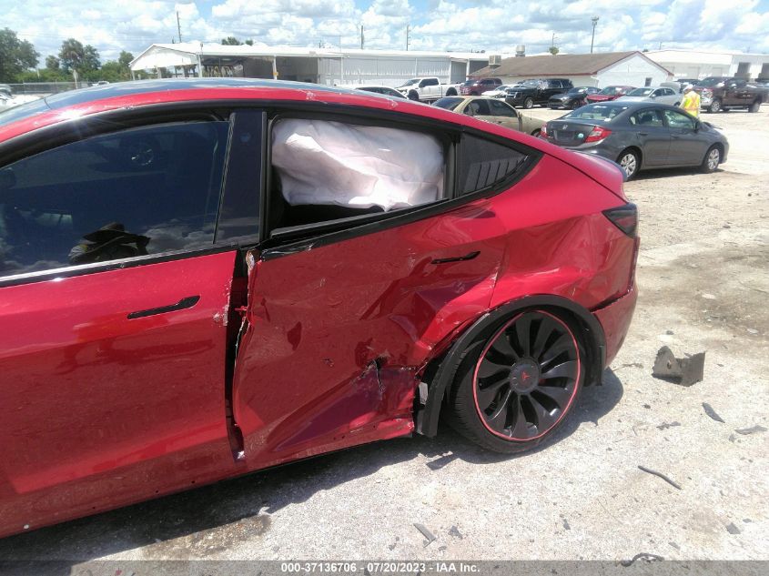 2022 TESLA MODEL Y - 7SAYGDEF4NF457456