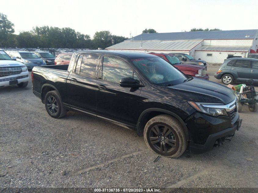 2019 HONDA RIDGELINE SPORT - 5FPYK3F15KB040942