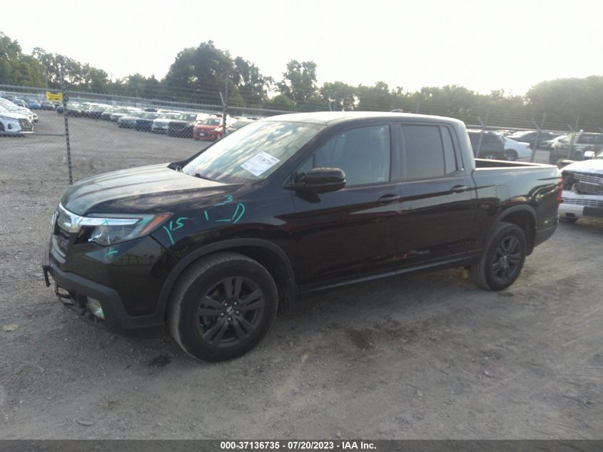 2019 HONDA RIDGELINE SPORT - 5FPYK3F15KB040942