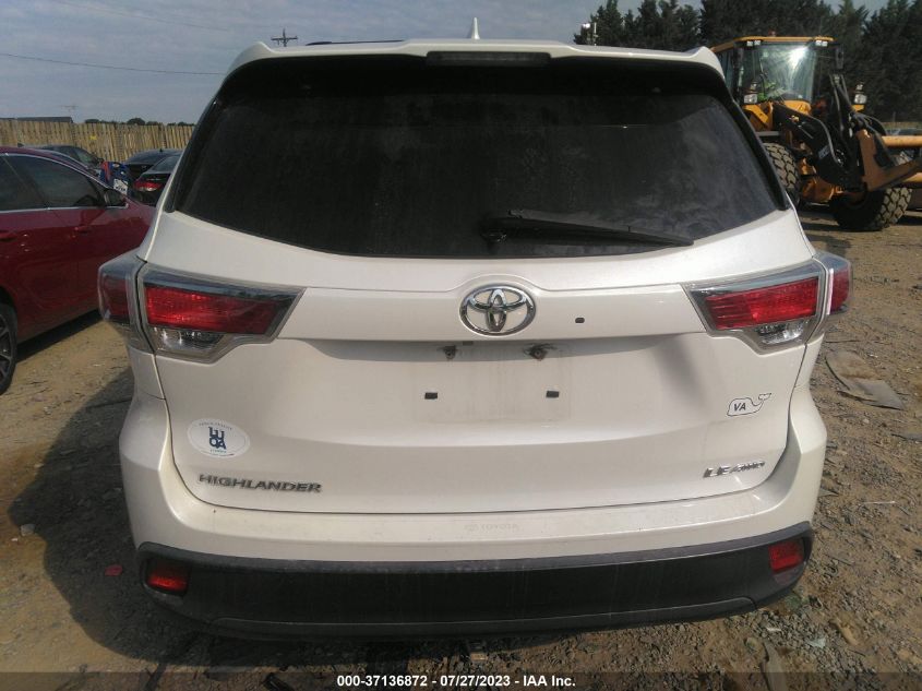 2016 TOYOTA HIGHLANDER LE - 5TDBKRFH3GS331389