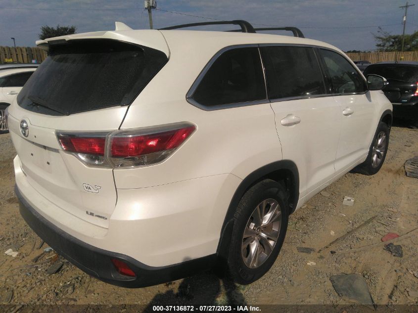 2016 TOYOTA HIGHLANDER LE - 5TDBKRFH3GS331389