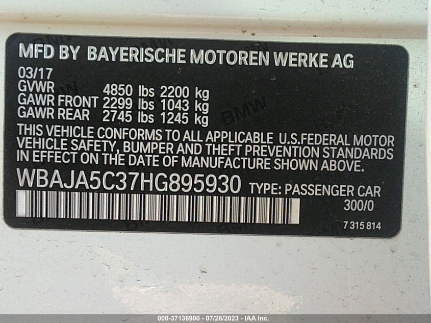 2018 BMW X5 XDRIVE50I - 5UXKR6C52JL080344