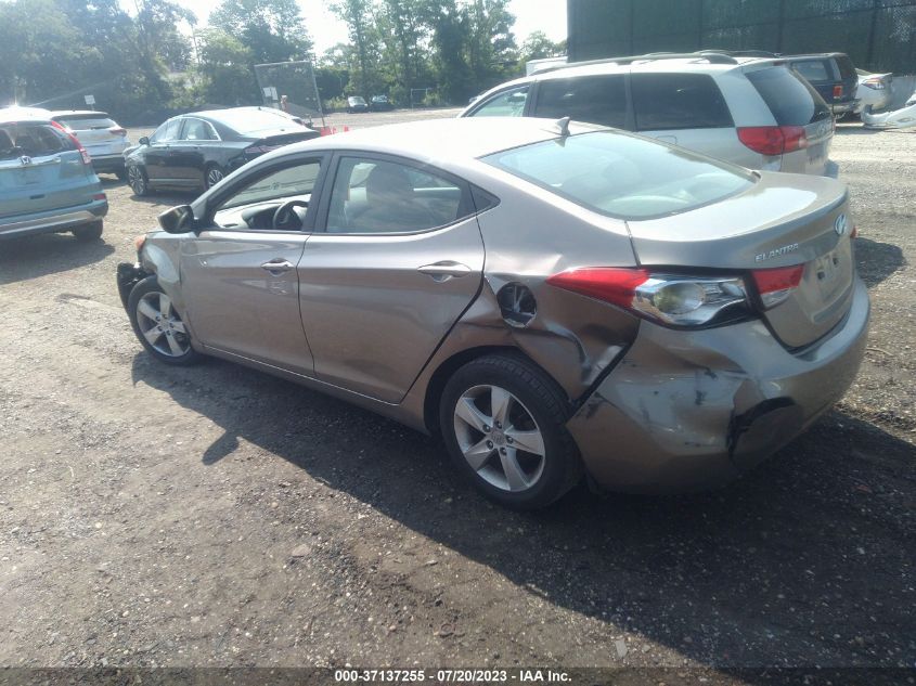 2013 HYUNDAI ELANTRA GLS PZEV - 5NPDH4AE9DH179143