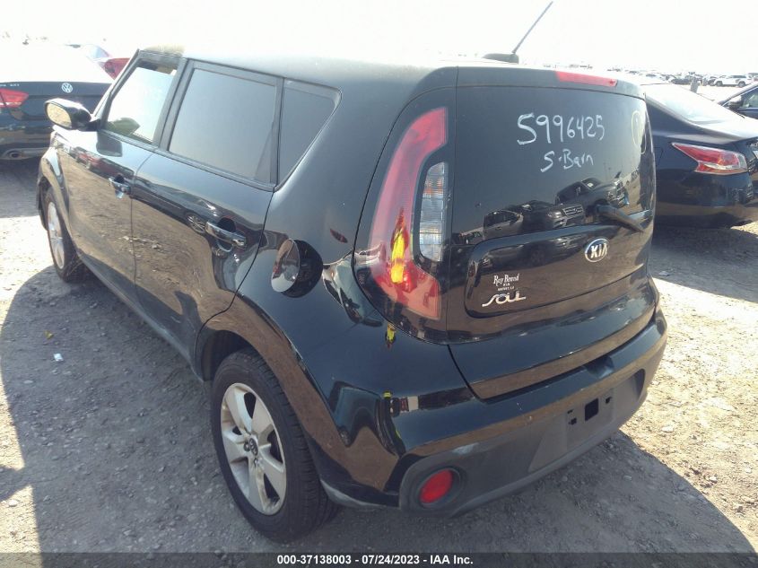 2017 KIA SOUL BASE - KNDJN2A25H7466107