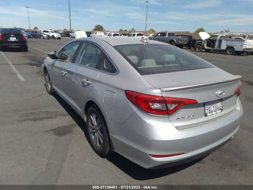 2016 HYUNDAI SONATA 2.4L SE - 5NPE24AF7GH332170