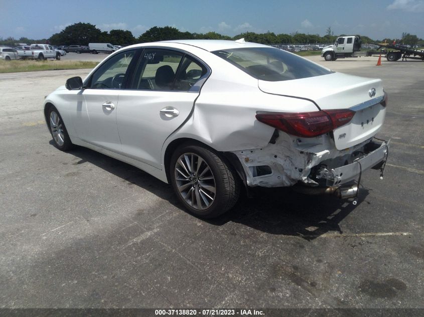 2021 INFINITI Q50 3.0T LUXE - JN1EV7BR1MM755705