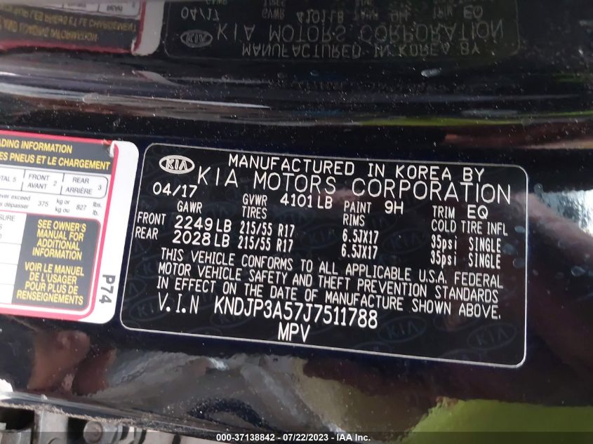 2018 KIA SOUL - ZNDJP3A57J7511788