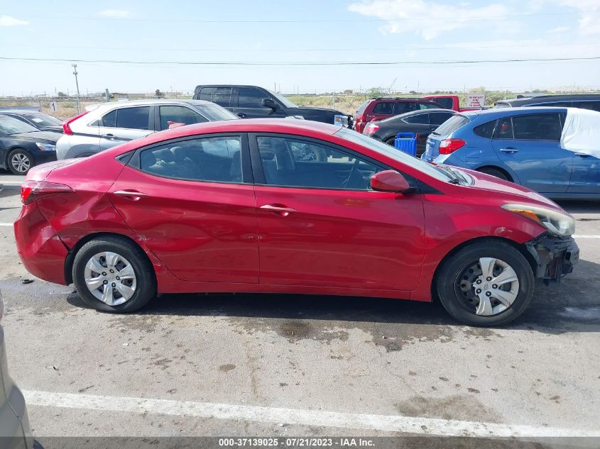 2016 HYUNDAI ELANTRA SE - KMHDH4AE0GU532505