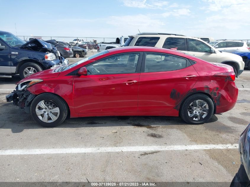 2016 HYUNDAI ELANTRA SE - KMHDH4AE0GU532505