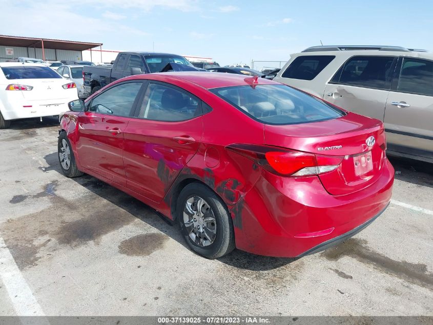 2016 HYUNDAI ELANTRA SE - KMHDH4AE0GU532505