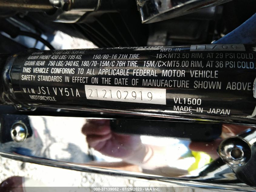 2001 SUZUKI VL1500 JS1VY51A212102919