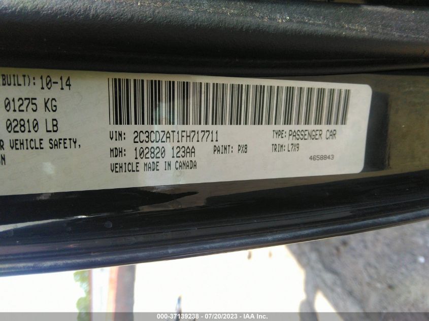 2015 DODGE CHALLENGER R/T - 2C3CDZAT1FH717711