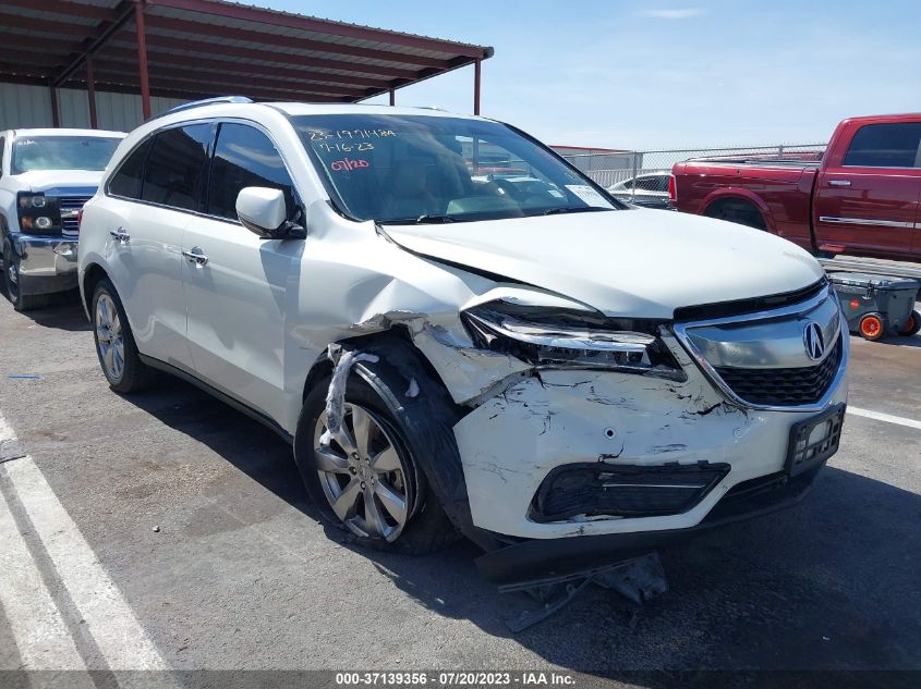 2015 ACURA MDX ADVANCE/ENTERTAINMENT PKG - 5FRYD3H84FD013124
