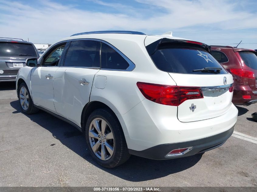 2015 ACURA MDX ADVANCE/ENTERTAINMENT PKG - 5FRYD3H84FD013124