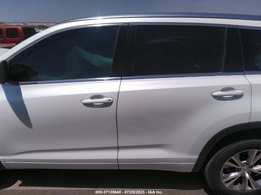 2015 TOYOTA HIGHLANDER XLE - 5TDKKRFH0FS104191