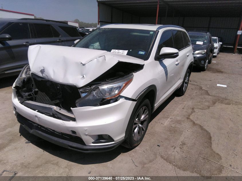 2015 TOYOTA HIGHLANDER XLE - 5TDKKRFH0FS104191