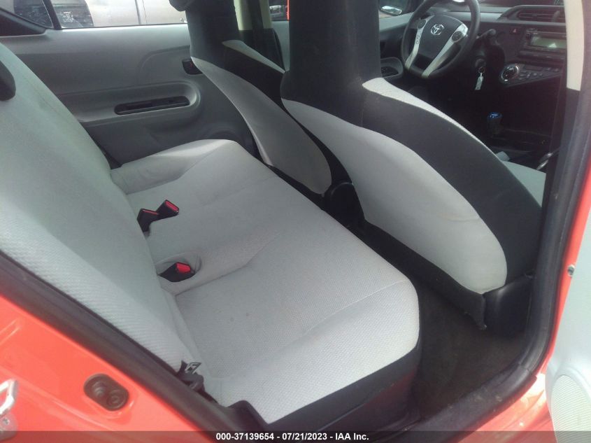 2013 TOYOTA PRIUS C ONE/TWO/THREE/FOUR - JTDKDTB33D1041115