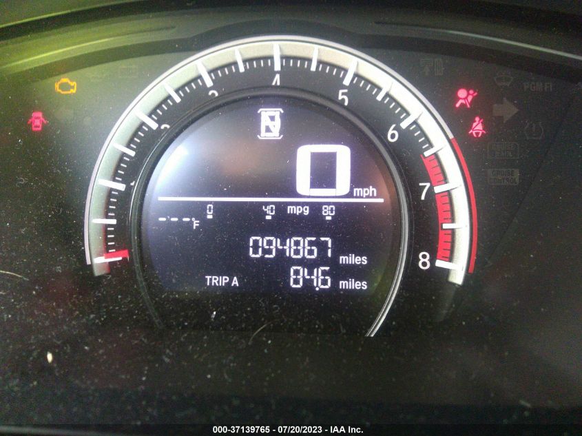 2017 HONDA CIVIC HATCHBACK SPORT - SHHFK7H49HU424521