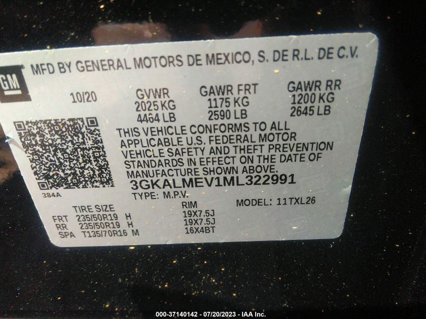 2021 GMC TERRAIN SLE - 3GKALMEV1ML322991