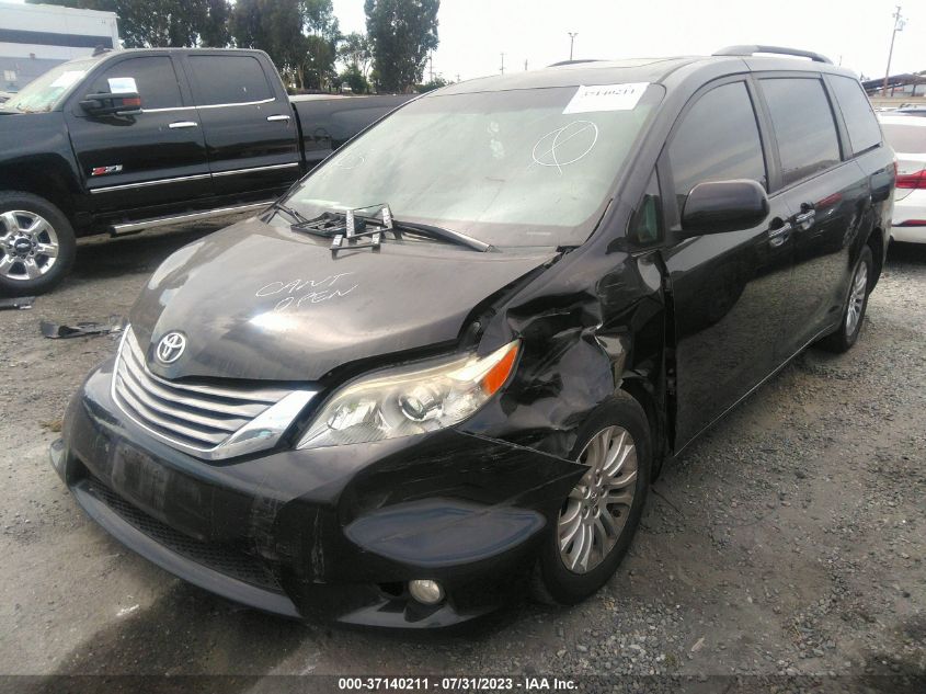2015 TOYOTA SIENNA XLE/XLE AAS/LTD - 5TDYK3DC5FS665081