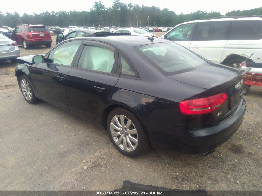 2013 AUDI A4 PREMIUM - WAUBFAFL2DN045591