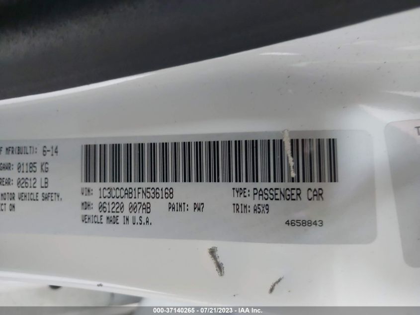 2015 CHRYSLER 200 LIMITED - 1C3CCCAB1FN536168