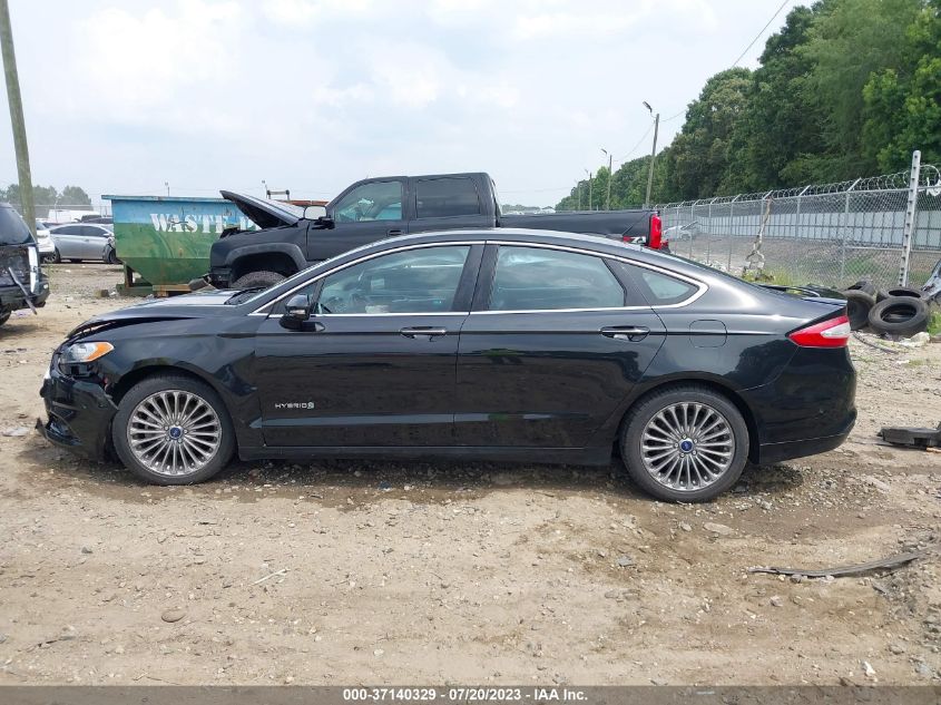 2013 FORD FUSION HYBRID TITANIUM - 3FA6P0RU0DR308650