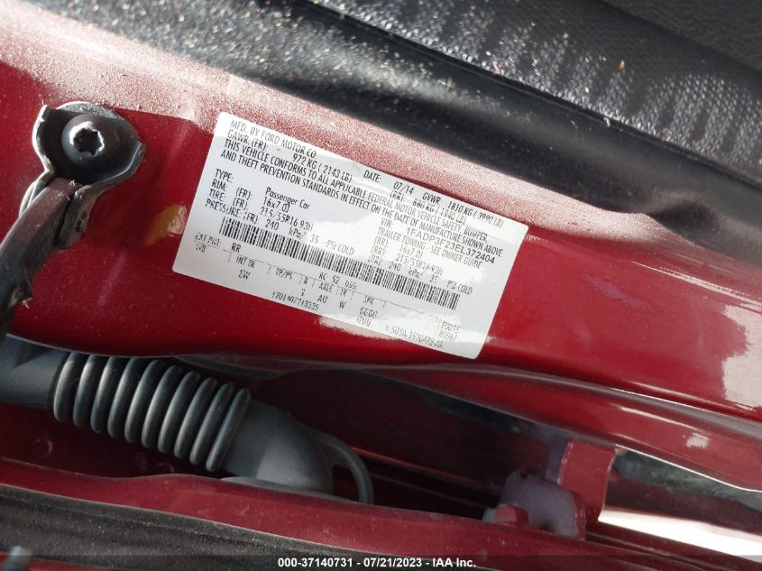 2014 FORD FOCUS SE - 1FADP3F23EL372404