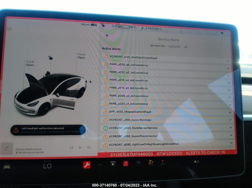 2021 TESLA MODEL 3 STANDARD RANGE PLUS - 5YJ3E1EA7MF046003