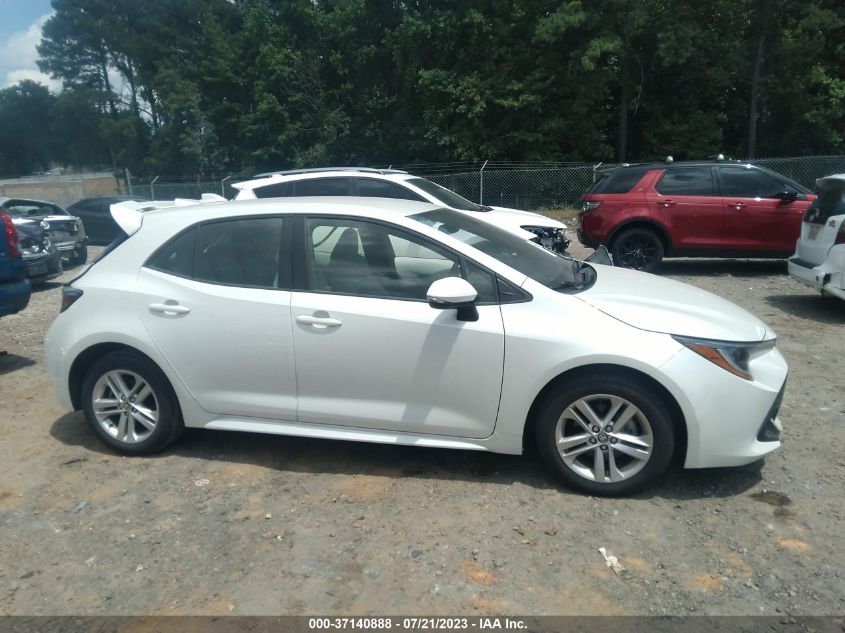 2019 TOYOTA COROLLA HATCHBACK SE/XSE JTNK4RBEXK3037659