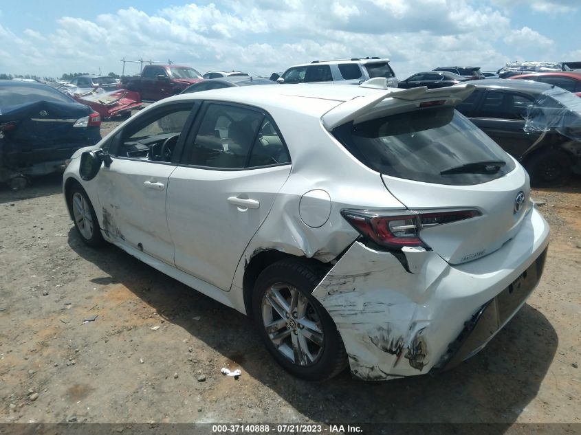 2019 TOYOTA COROLLA HATCHBACK SE/XSE JTNK4RBEXK3037659