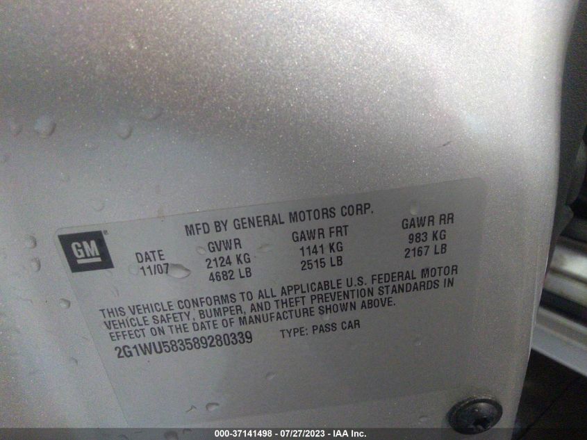 2014 CHEVROLET IMPALA LIMITED LTZ 2G1WC5E32E1185058