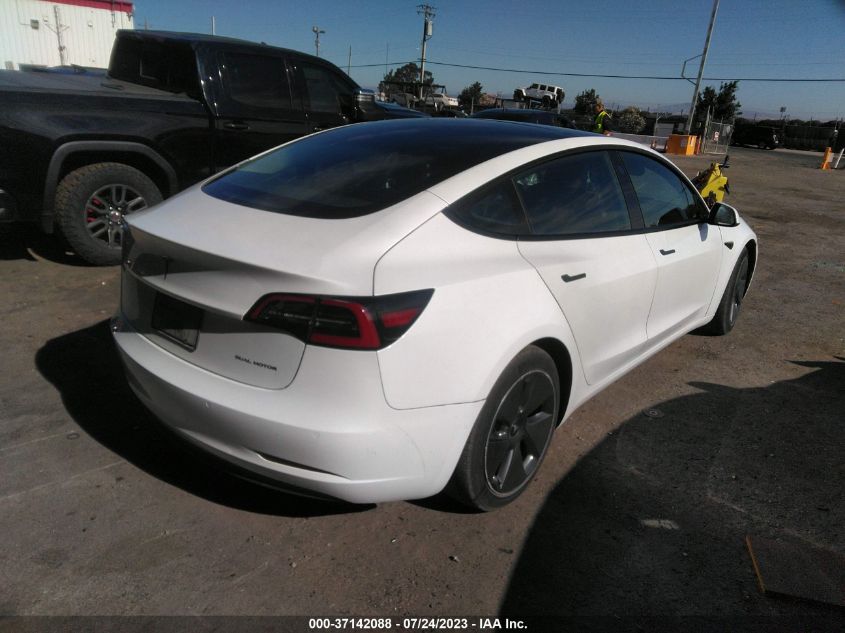 2021 TESLA MODEL 3 LONG RANGE - 5YJ3E1EBXMF879092