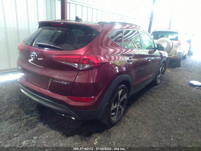 2016 HYUNDAI TUCSON LIMITED - KM8J33A27GU085902